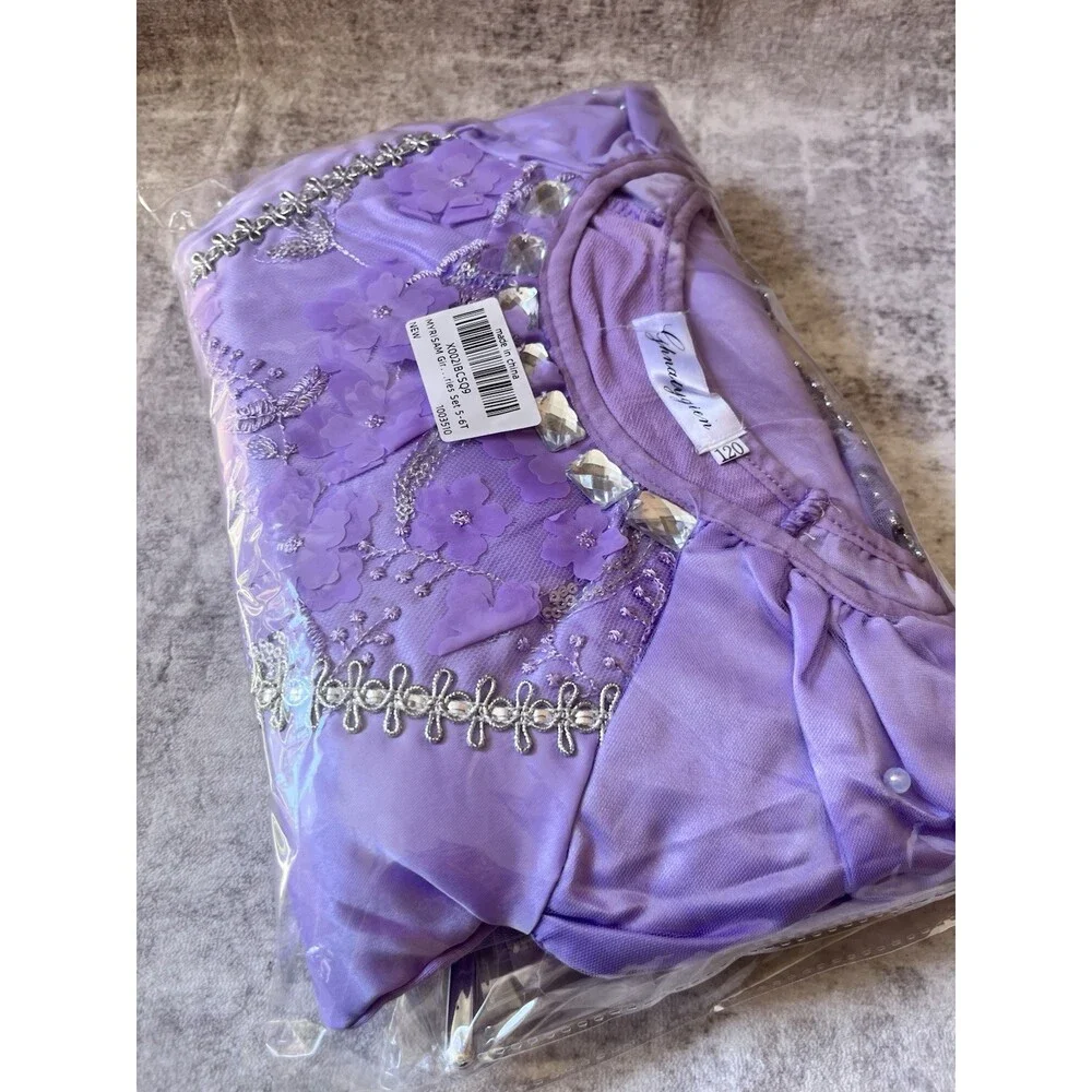 Girls Princess Costume Floor Length Christmas Party Dress up